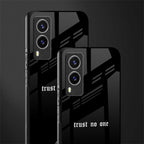 trust no one aesthetic quote glass case for vivo v21e 5g image-2