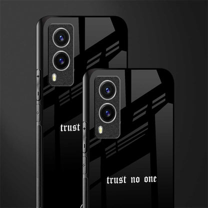 trust no one aesthetic quote glass case for vivo v21e 5g image-2