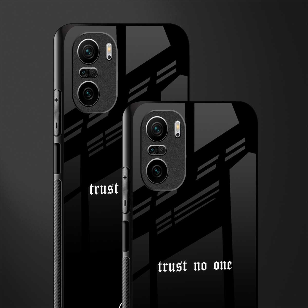 trust no one aesthetic quote glass case for mi 11x 5g image-2