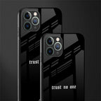 trust no one aesthetic quote glass case for iphone 11 pro image-2