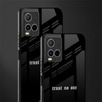 trust no one aesthetic quote glass case for vivo y21s image-2