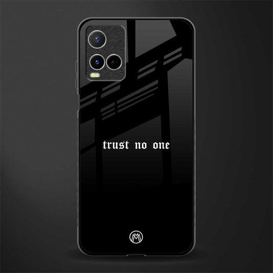 trust no one aesthetic quote glass case for vivo y21 image