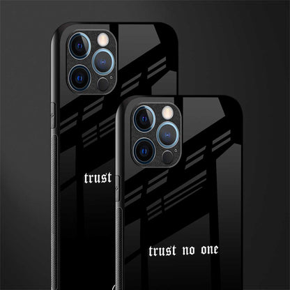 trust no one aesthetic quote glass case for iphone 14 pro max image-2