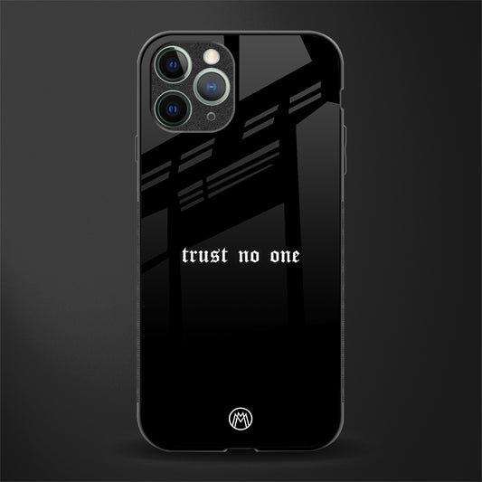 trust no one aesthetic quote glass case for iphone 11 pro max image