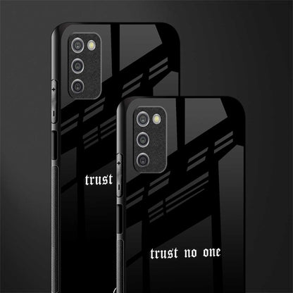 trust no one aesthetic quote glass case for samsung galaxy a03s image-2