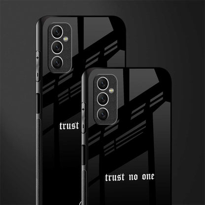 trust no one aesthetic quote glass case for samsung galaxy m52 5g image-2