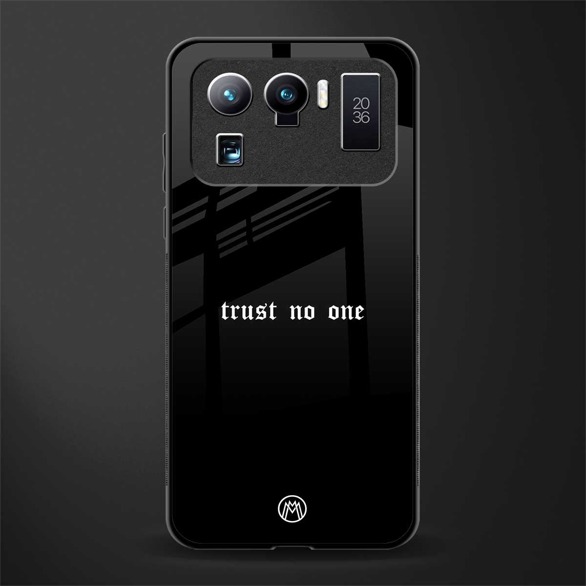 trust no one aesthetic quote glass case for mi 11 ultra 5g image