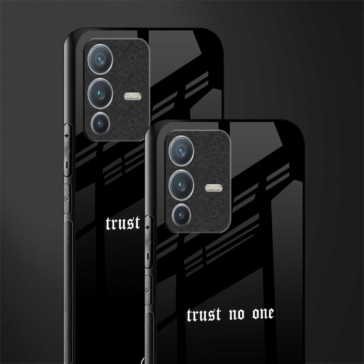 trust no one aesthetic quote glass case for vivo v23 pro 5g image-2