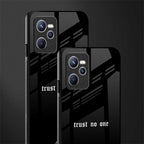 trust no one aesthetic quote glass case for realme c35 image-2