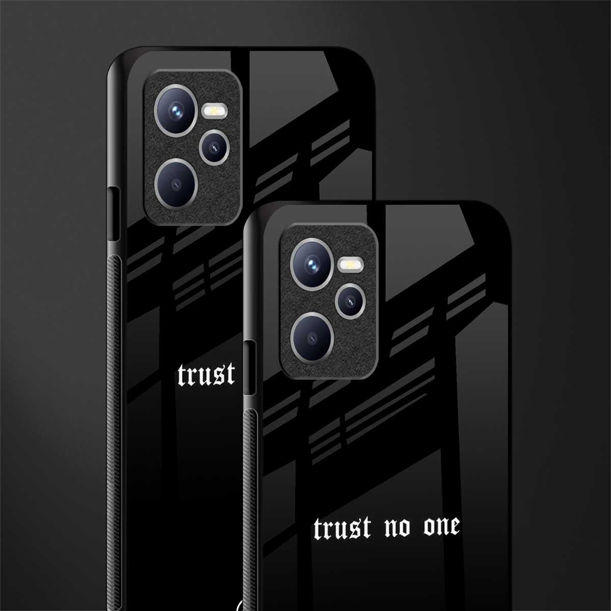 trust no one aesthetic quote glass case for realme c35 image-2