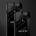 trust no one aesthetic quote glass case for oneplus 7t image-2