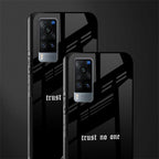 trust no one aesthetic quote glass case for vivo x60 image-2