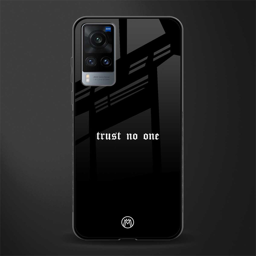 trust no one aesthetic quote glass case for vivo x60 image