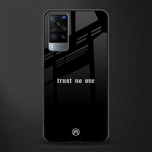 trust no one aesthetic quote glass case for vivo x60 image