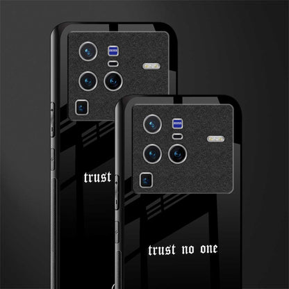 trust no one aesthetic quote glass case for vivo x80 pro 5g image-2