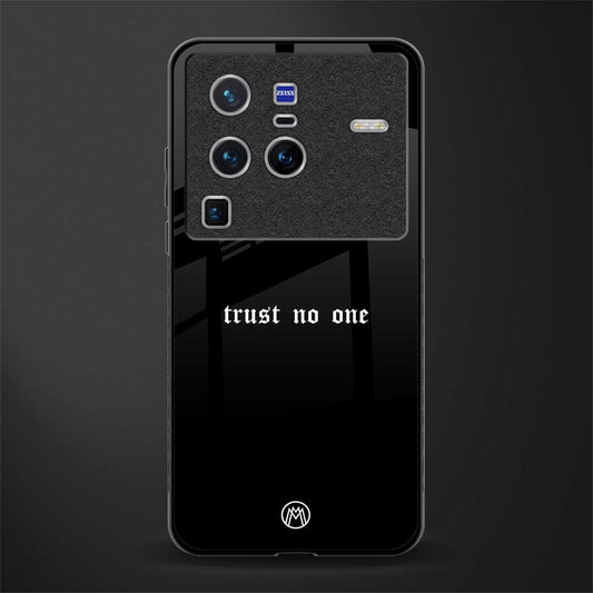 trust no one aesthetic quote glass case for vivo x80 pro 5g image