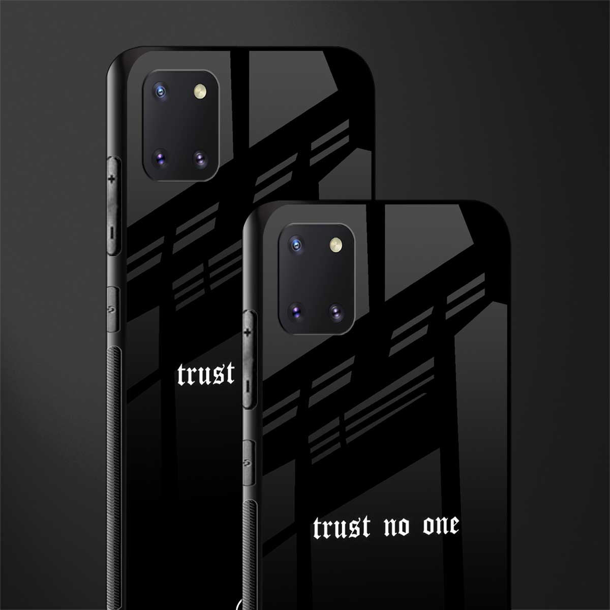trust no one aesthetic quote glass case for samsung a81 image-2