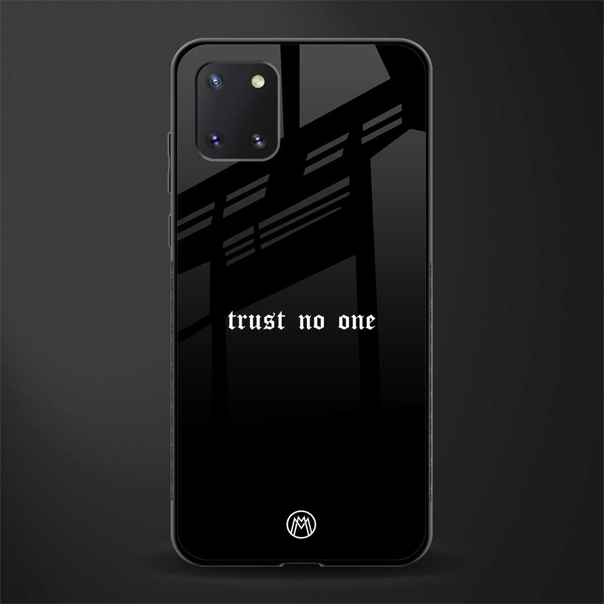 trust no one aesthetic quote glass case for samsung a81 image