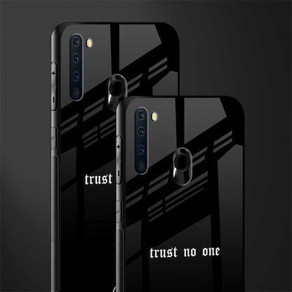 trust no one aesthetic quote glass case for samsung a21 image-2
