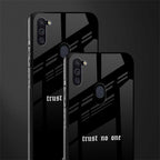 trust no one aesthetic quote glass case for samsung a11 image-2