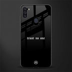 trust no one aesthetic quote glass case for samsung galaxy m11 image