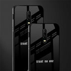 trust no one aesthetic quote glass case for oneplus 6t image-2