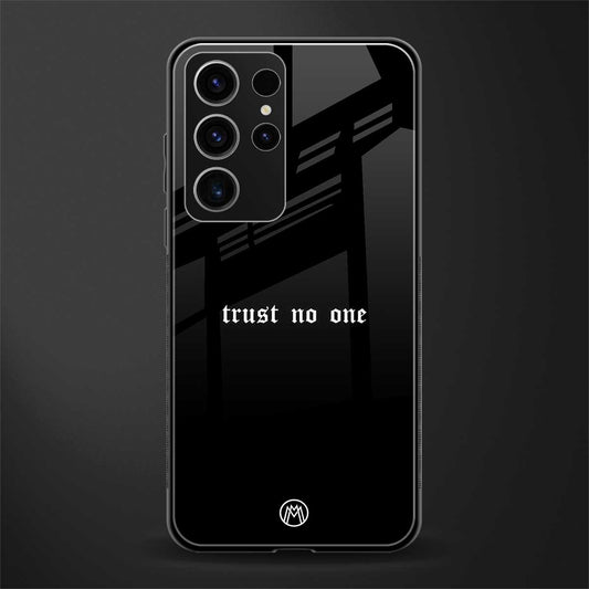 Trust-No-One-Aesthetic-Quote-Glass-Case for phone case | glass case for samsung galaxy s23 ultra