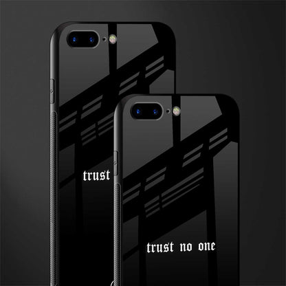 trust no one aesthetic quote glass case for iphone 7 plus image-2