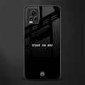 trust no one aesthetic quote back phone cover | glass case for vivo v21e 4g