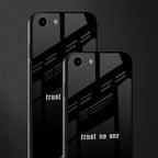 trust no one aesthetic quote glass case for iphone 7 image-2