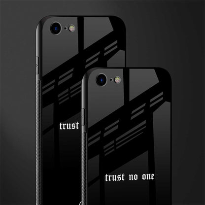 trust no one aesthetic quote glass case for iphone 8 image-2