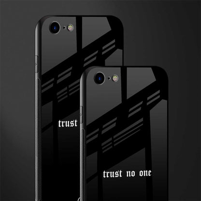 trust no one aesthetic quote glass case for iphone se 2020 image-2