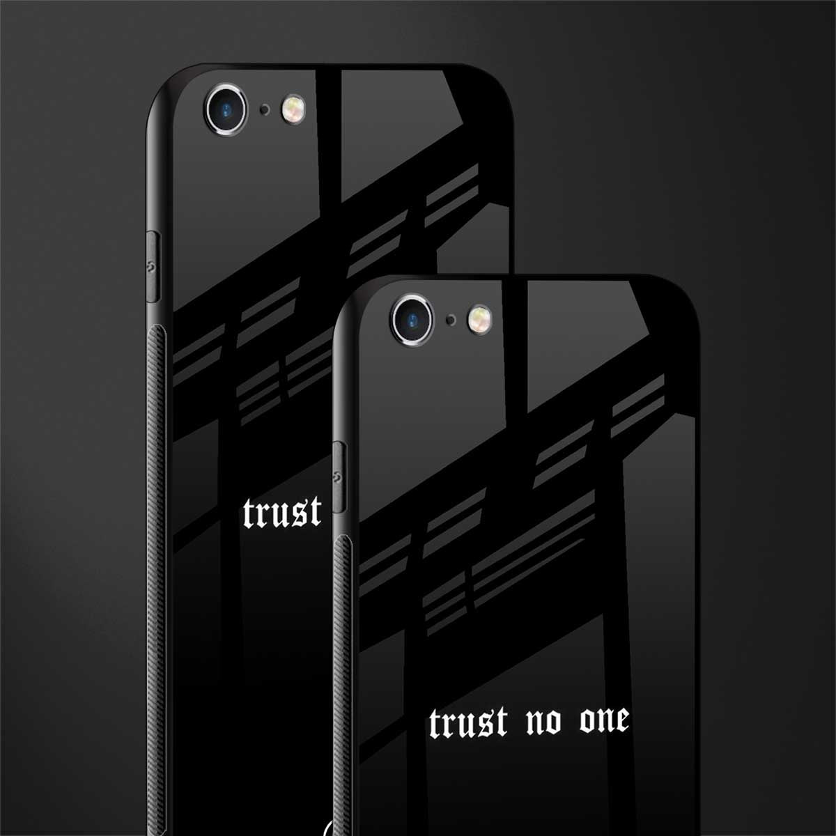 trust no one aesthetic quote glass case for iphone 6s plus image-2