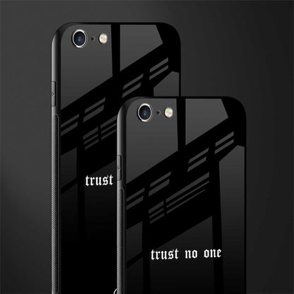 trust no one aesthetic quote glass case for iphone 6 image-2