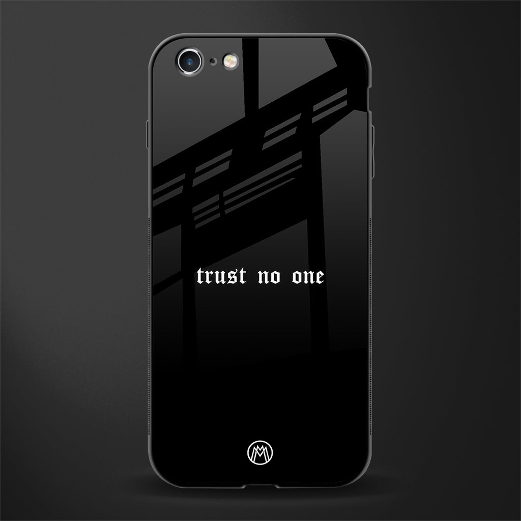 trust no one aesthetic quote glass case for iphone 6s plus image