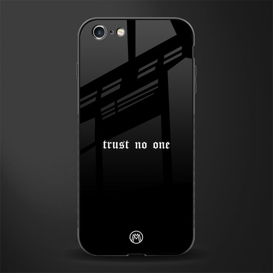 trust no one aesthetic quote glass case for iphone 6s plus image