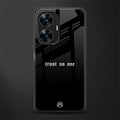 trust no one aesthetic quote back phone cover | glass case for realme c55