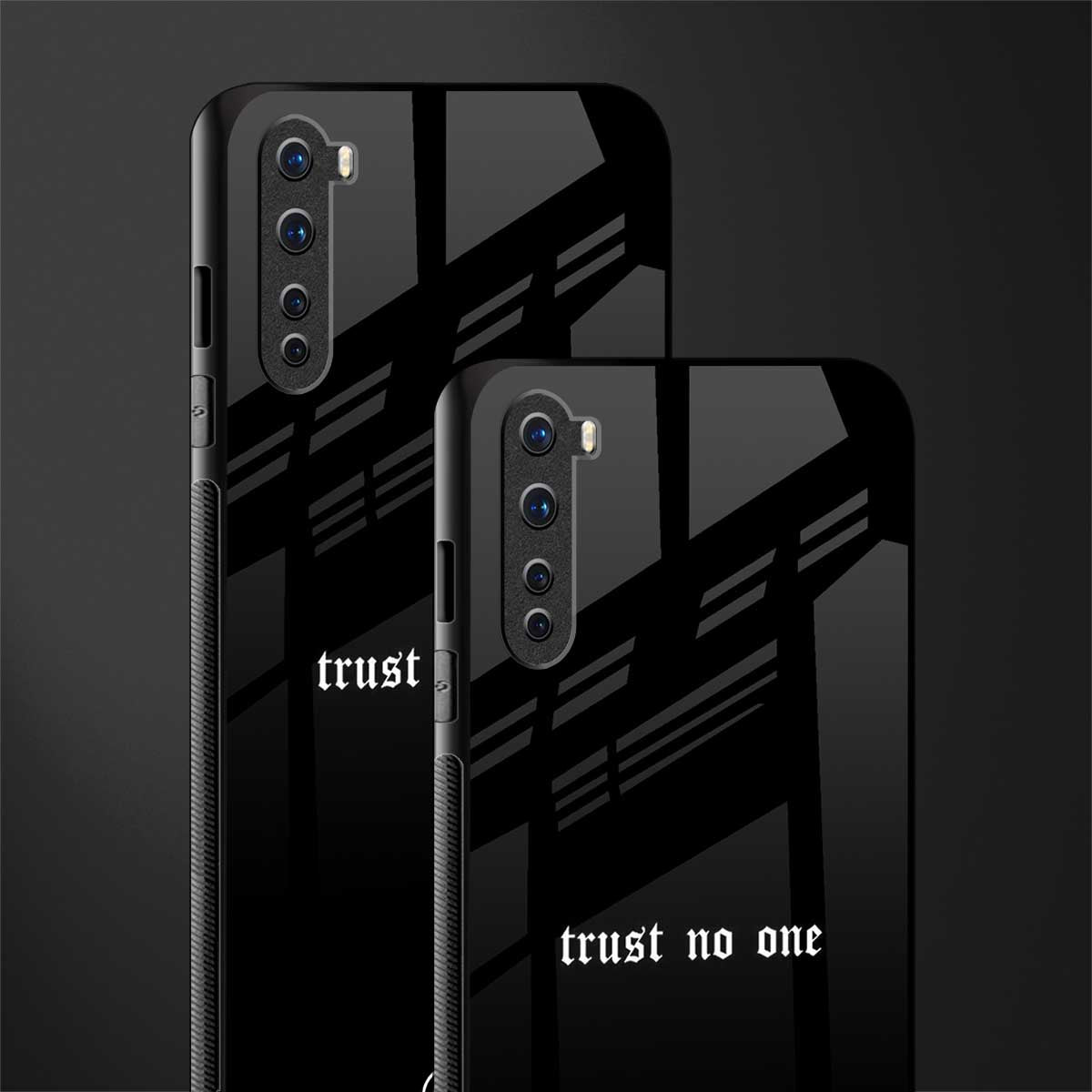 trust no one aesthetic quote glass case for oneplus nord ac2001 image-2