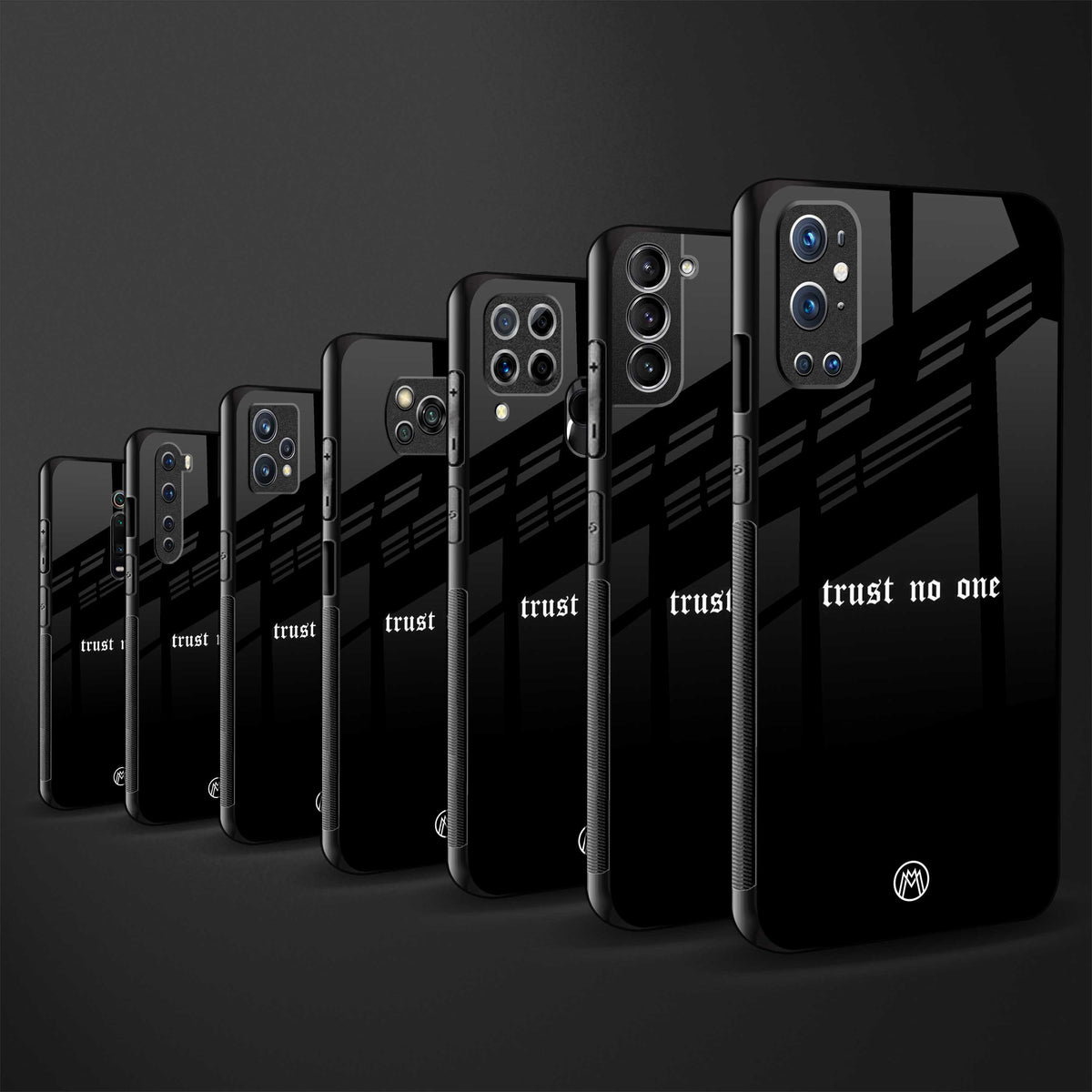 trust no one aesthetic quote glass case for samsung galaxy m21 image-3