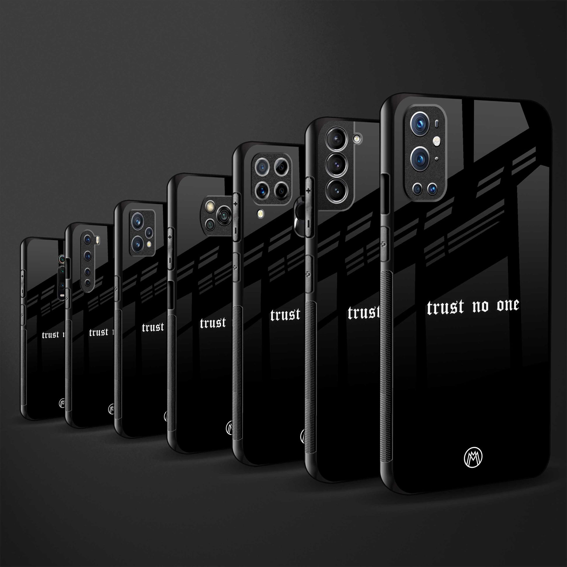 trust no one aesthetic quote glass case for redmi note 7 image-3