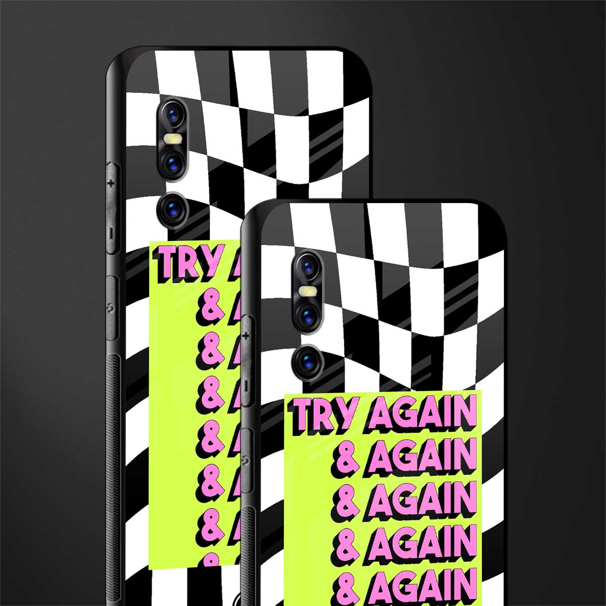 try again glass case for vivo v15 pro image-2