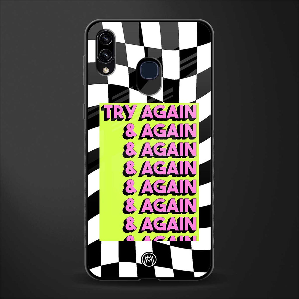 try again glass case for samsung galaxy a20 image