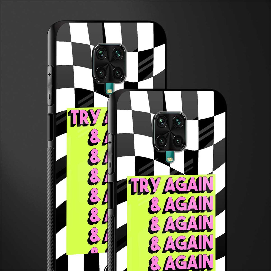 try again glass case for redmi note 9 pro image-2