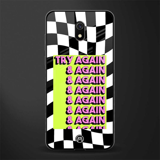 try again glass case for redmi 8a image