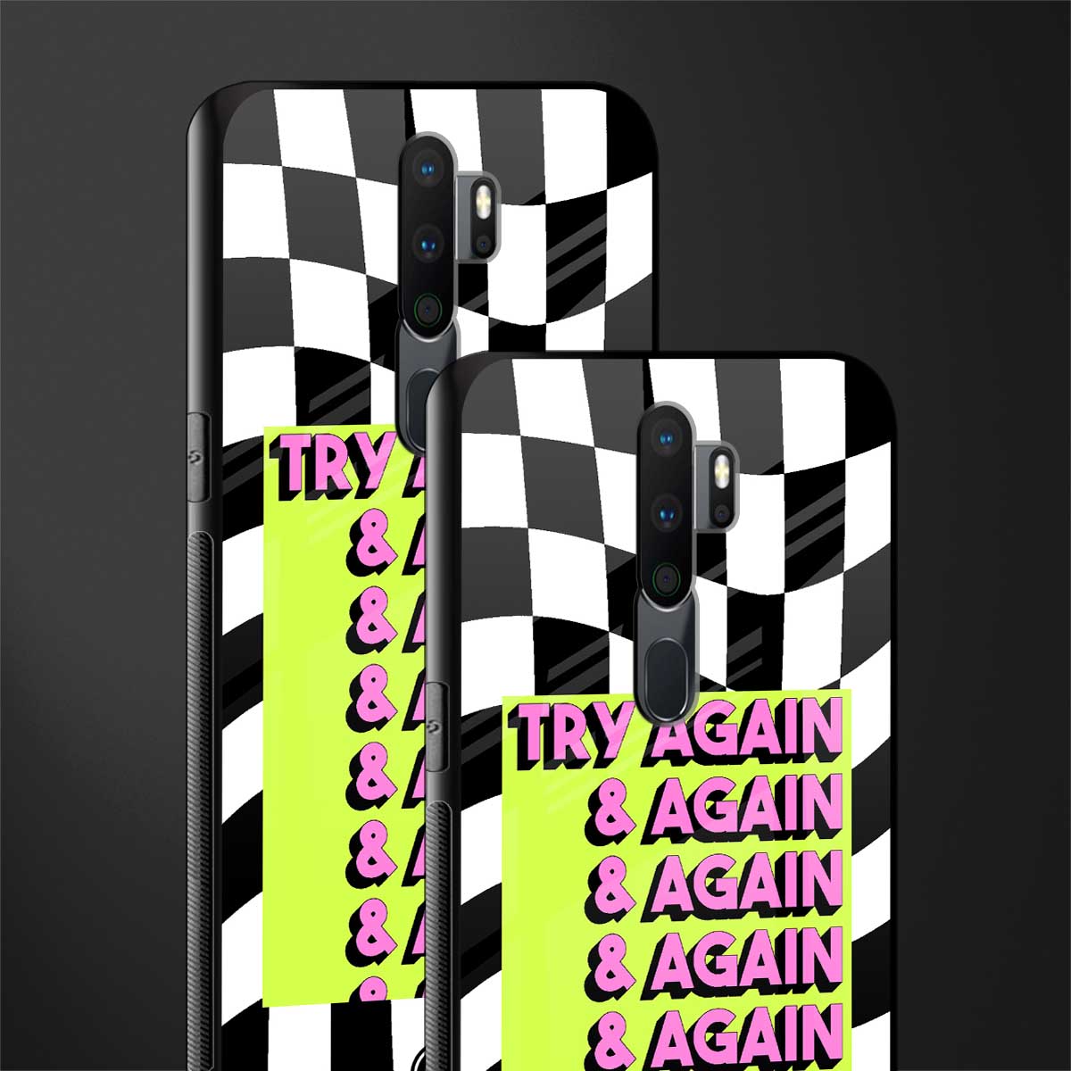 try again glass case for oppo a9 2020 image-2