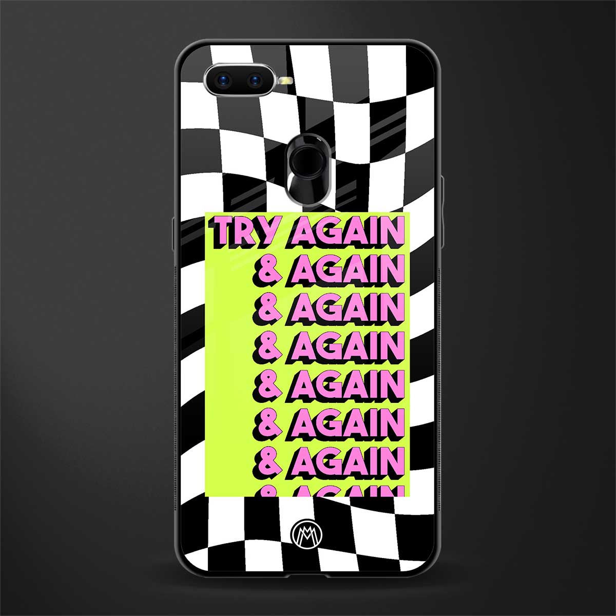 try again glass case for oppo a12 image