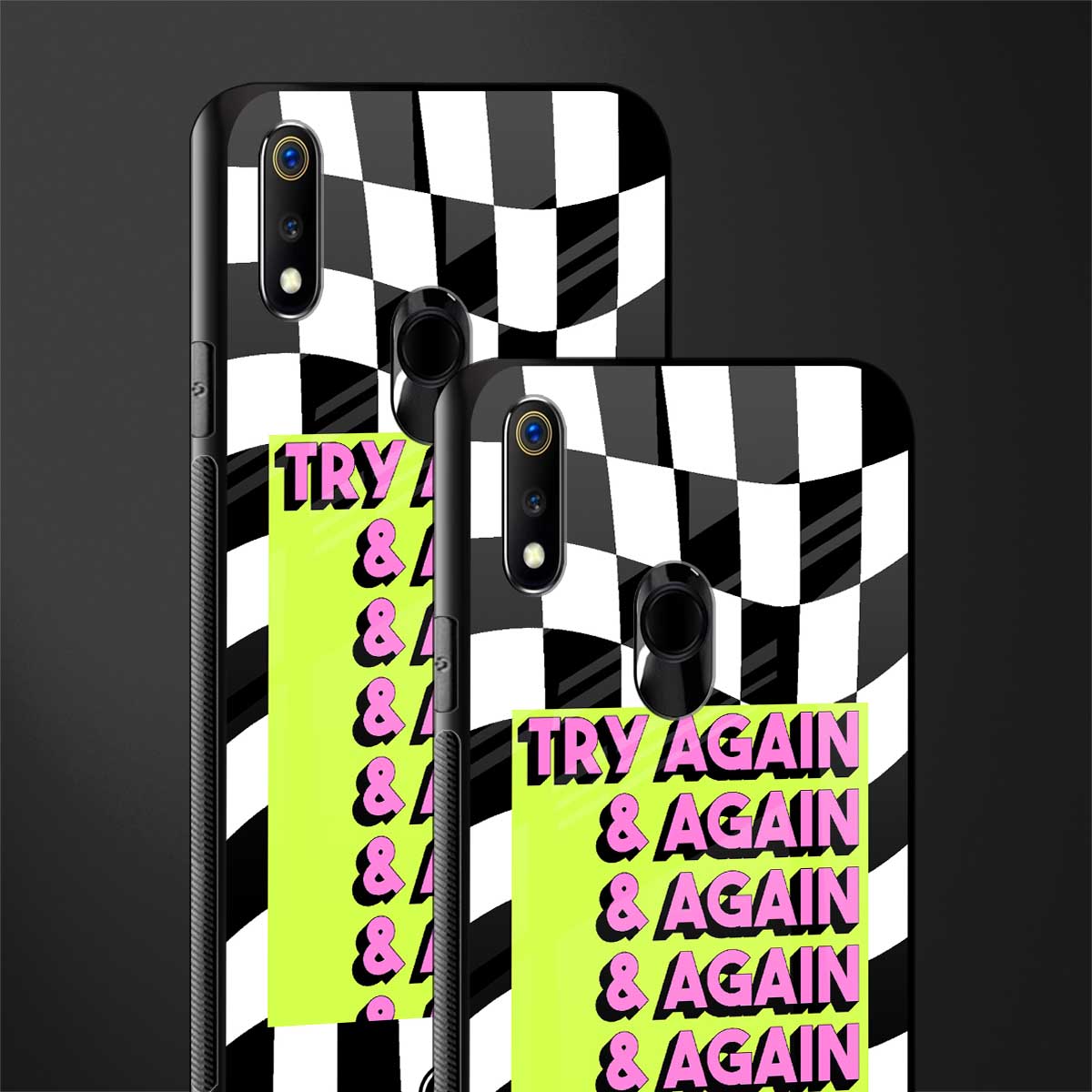 try again glass case for realme 3 pro image-2