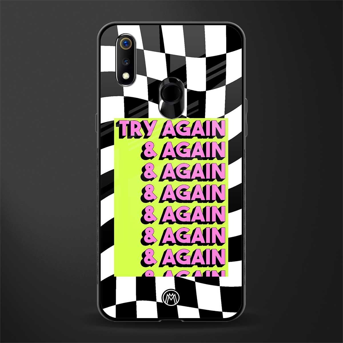 try again glass case for realme 3 pro image