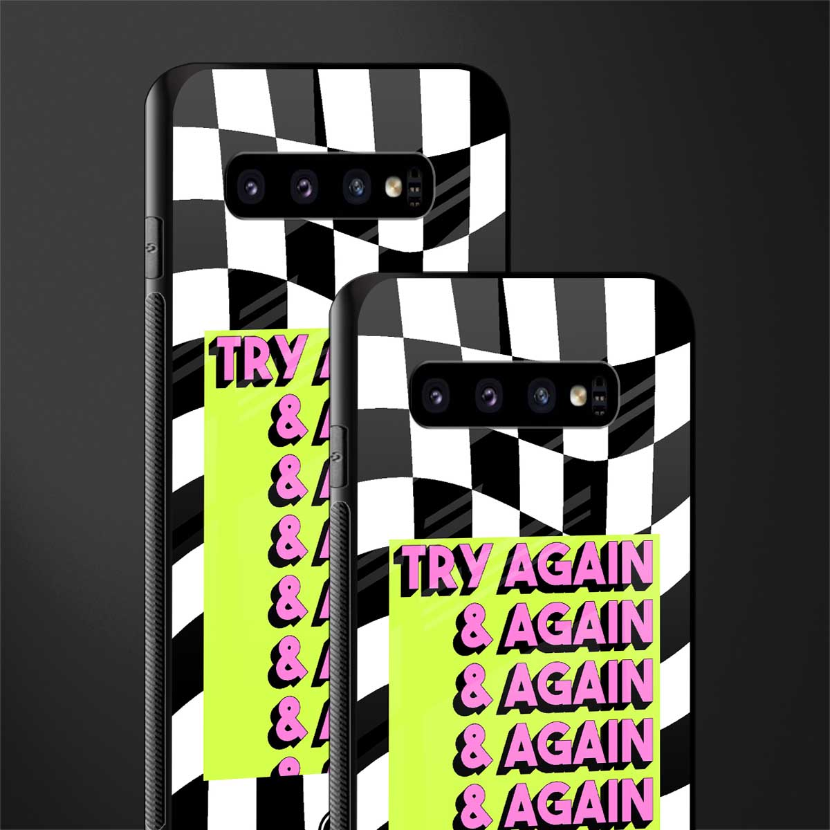 try again glass case for samsung galaxy s10 plus image-2