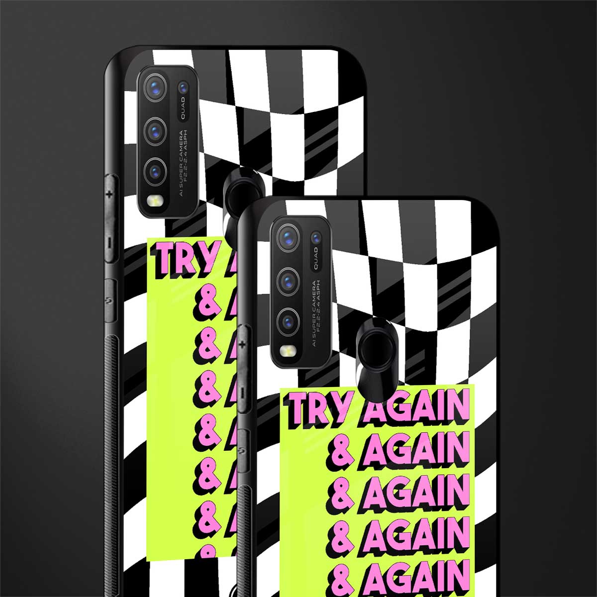 try again glass case for vivo y50 image-2